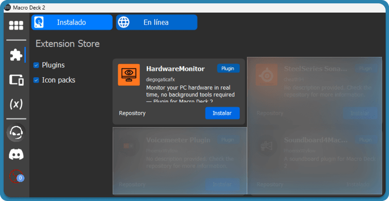 HardwareMonitor MacroDeck screenshot